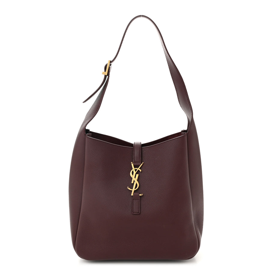 Saint Laurent Smooth Calfskin Small Le 5 A 7 Soft Hobo Rouge Legion Image 1