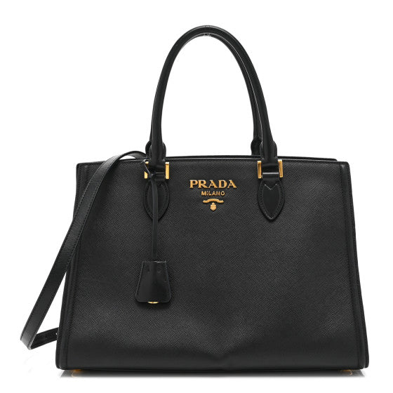 Prada Saffiano Soft Calfskin Tote Black