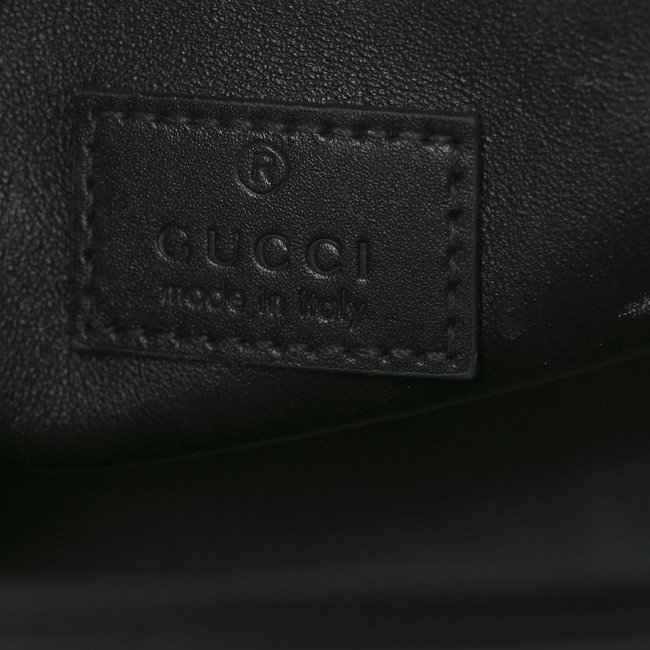 Gucci Calfskin Quilted Small Deco Shoulder Bag Black Image 6