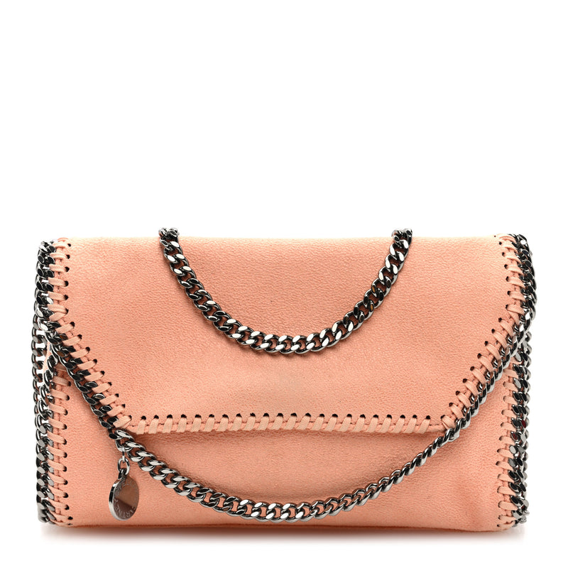  Stella McCartney Shaggy Deer Mini Falabella Crossbody Bag Pink