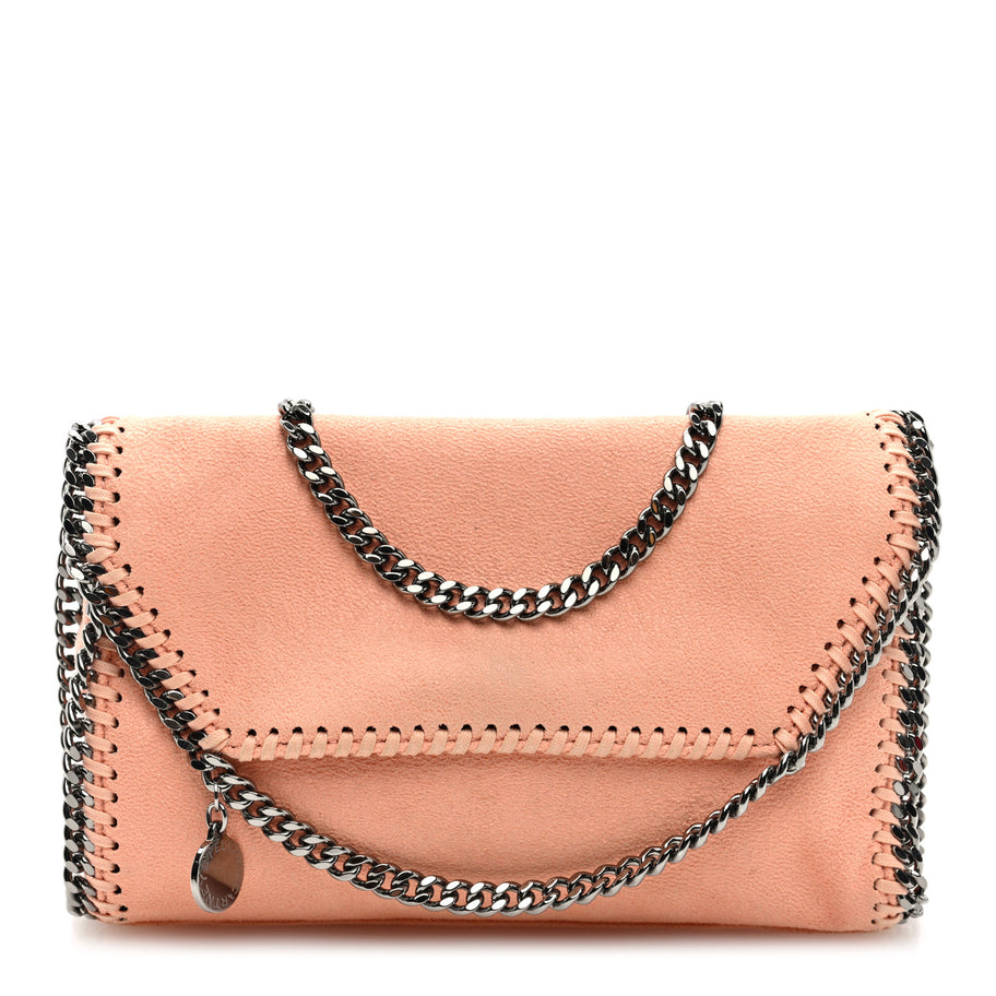 Stella McCartney Shaggy Deer Mini Falabella Crossbody Bag Pink Image 1