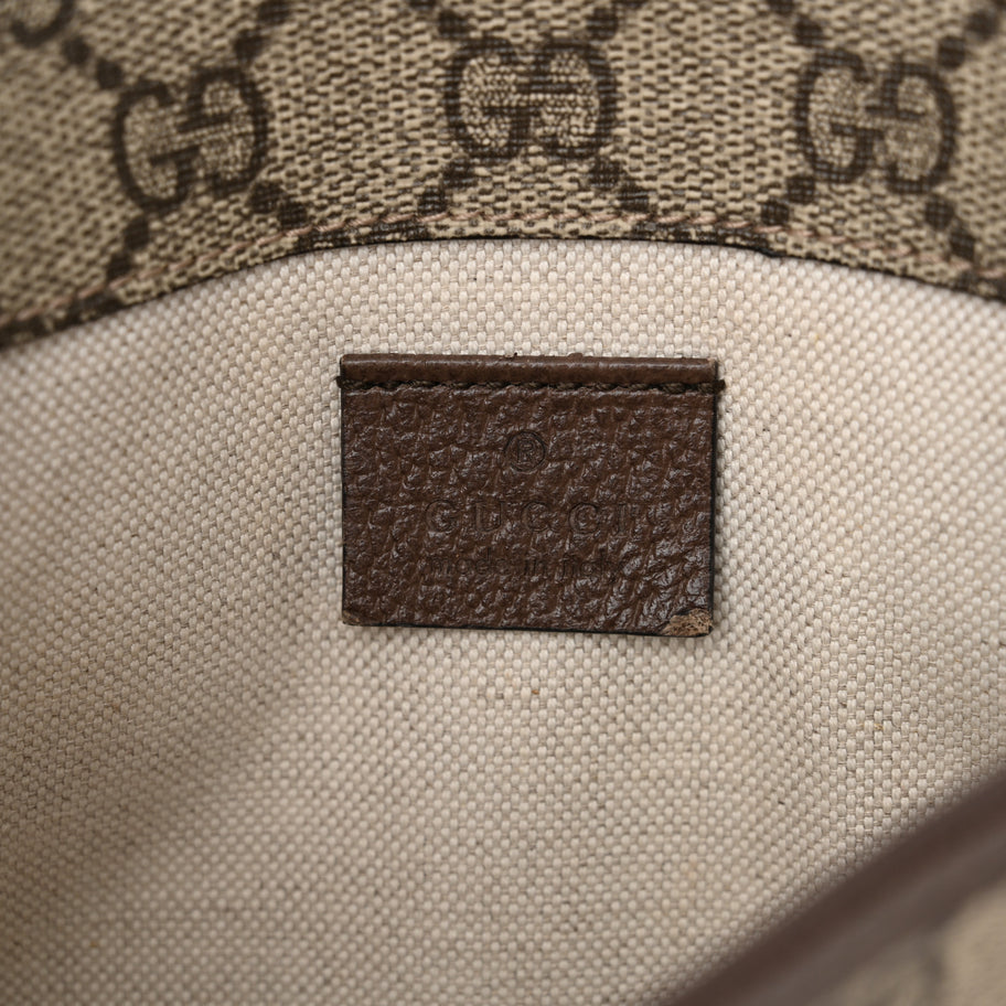 Gucci GG Supreme Monogram Neo Vintage Web Belt Bag Brown Image 6