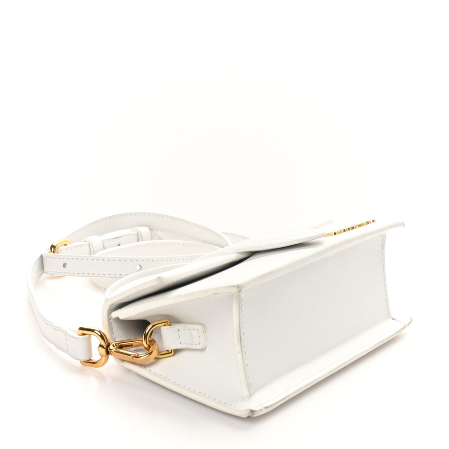 Jacquemus Smooth Calfskin Le Bambino White Image 4
