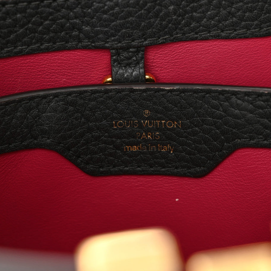 Louis Vuitton Taurillon Capucines BB Black Image 6