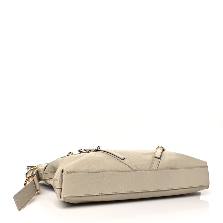 Givenchy Tumbled Calfskin Medium Voyou Bag Natural Beige Image 4