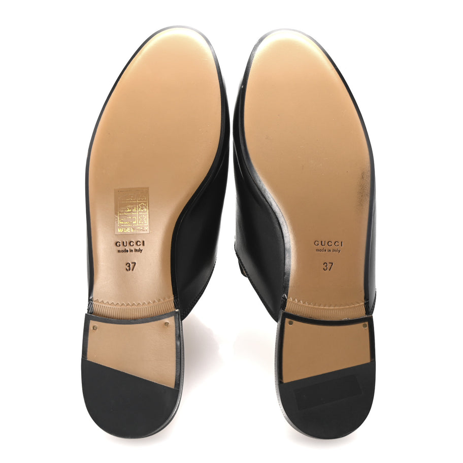 Gucci Calfskin Womens Princetown Slippers 37 Black Image 6