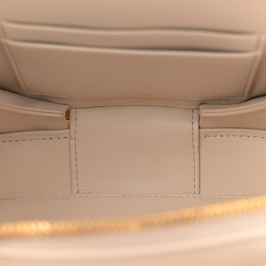 Christian Dior Calfskin CD Signature Oval Crossbody Camera Bag Caramel Beige Image 5