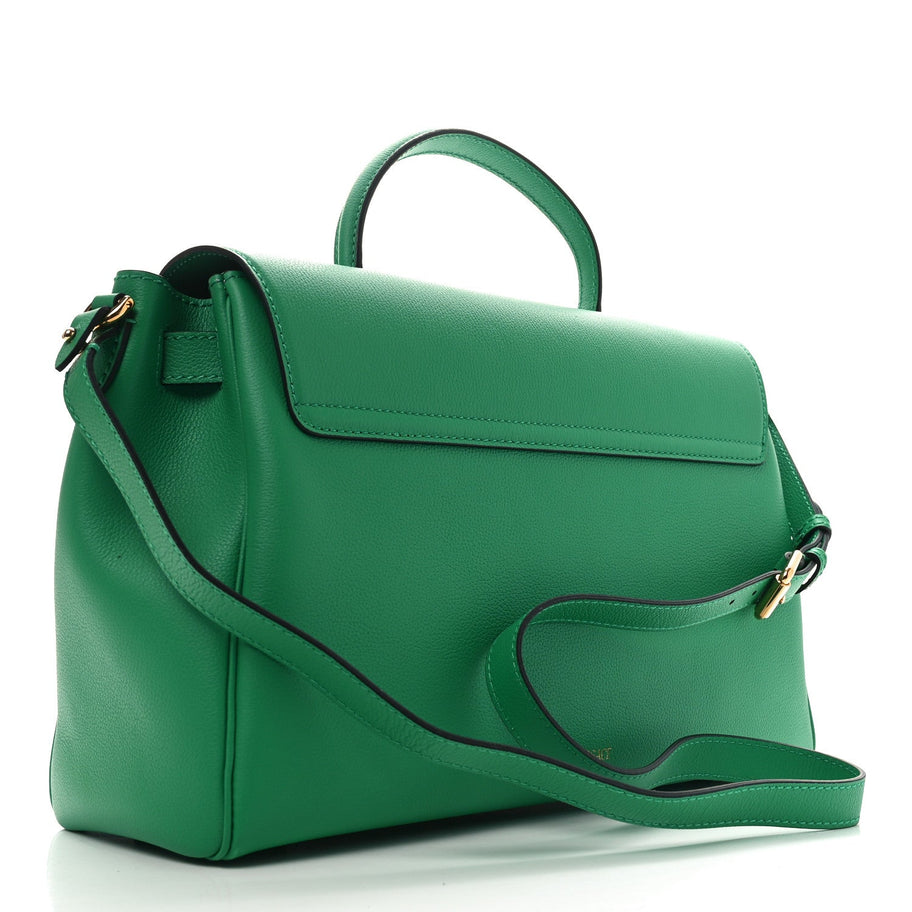 Versace Calfskin Large La Medusa Bag Green Image 3