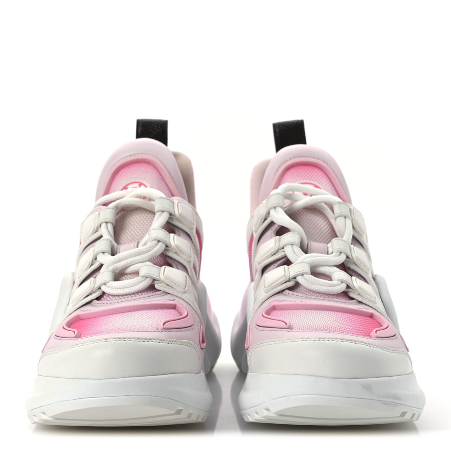 Louis Vuitton Calfskin Technical Nylon LV Archlight Sneaker Rose Clair Image 3