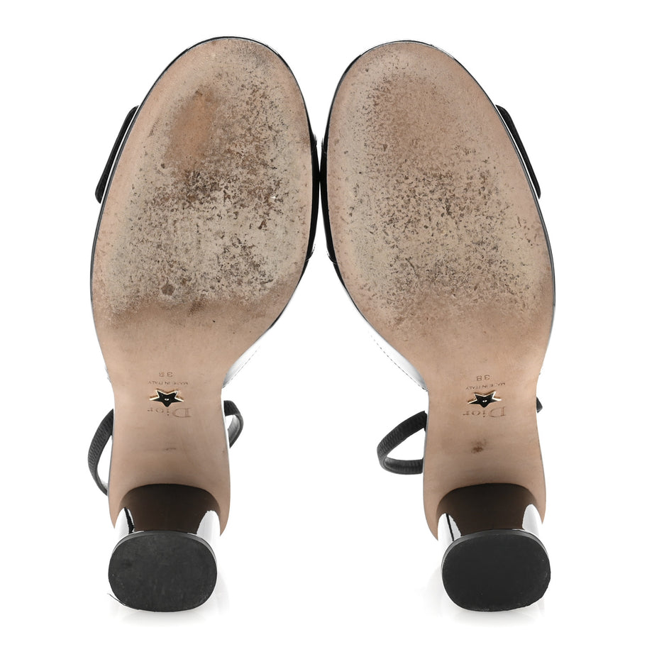Christian Dior Patent C'est Dior Slingback Pumps 38 Black Image 6