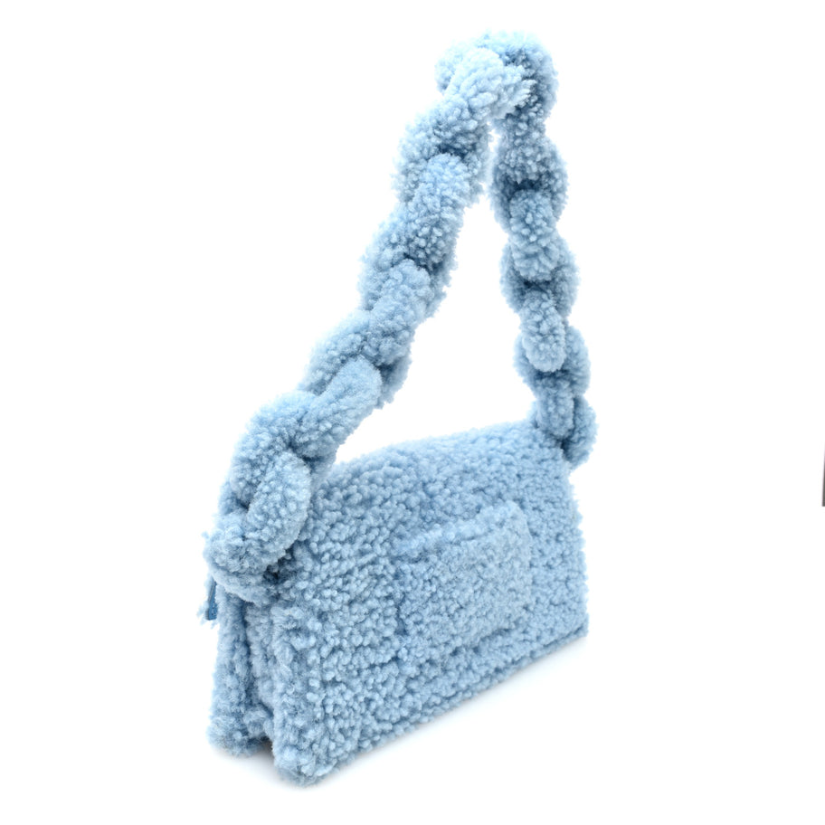 Jacquemus Shearling Le Bambidou Light Blue Image 3