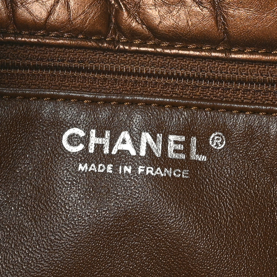 Chanel Aged Calfskin Reissue 2.55 Tote Bronze Image 6