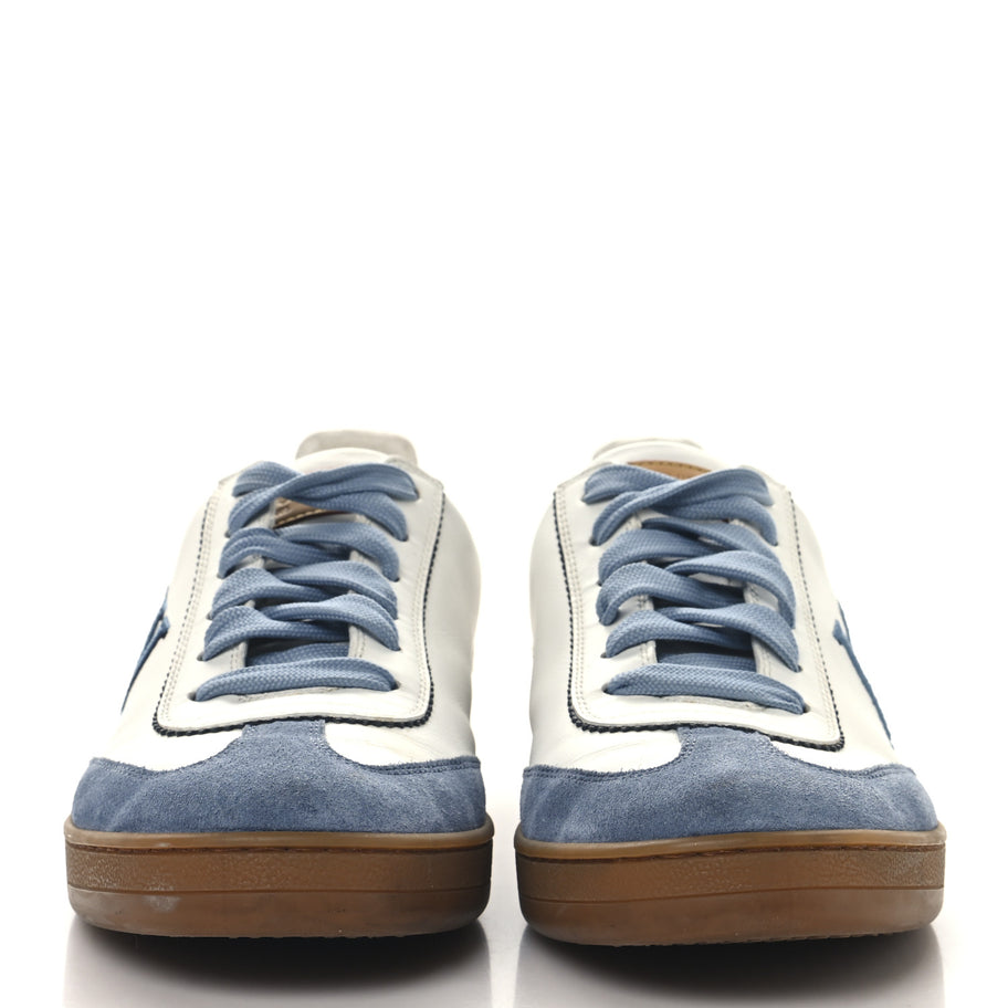 Louis Vuitton Calfskin Frontrow Sneakers Blue Image 3