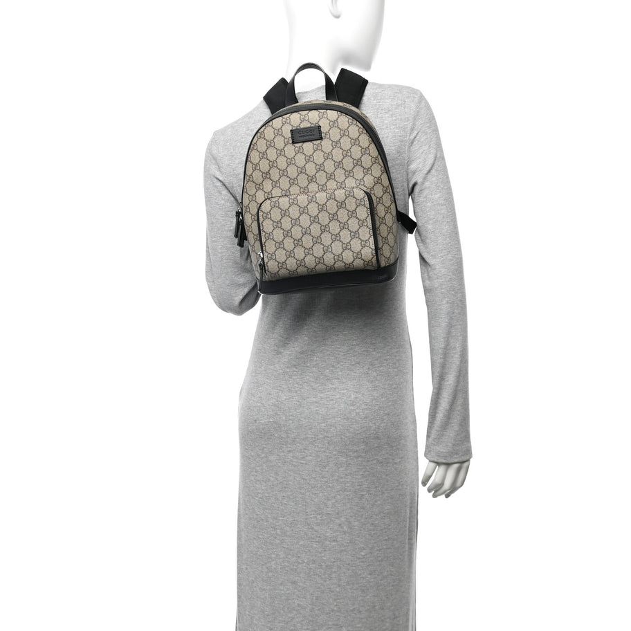 Gucci GG Supreme Monogram Small Eden Day Backpack Black Image 2