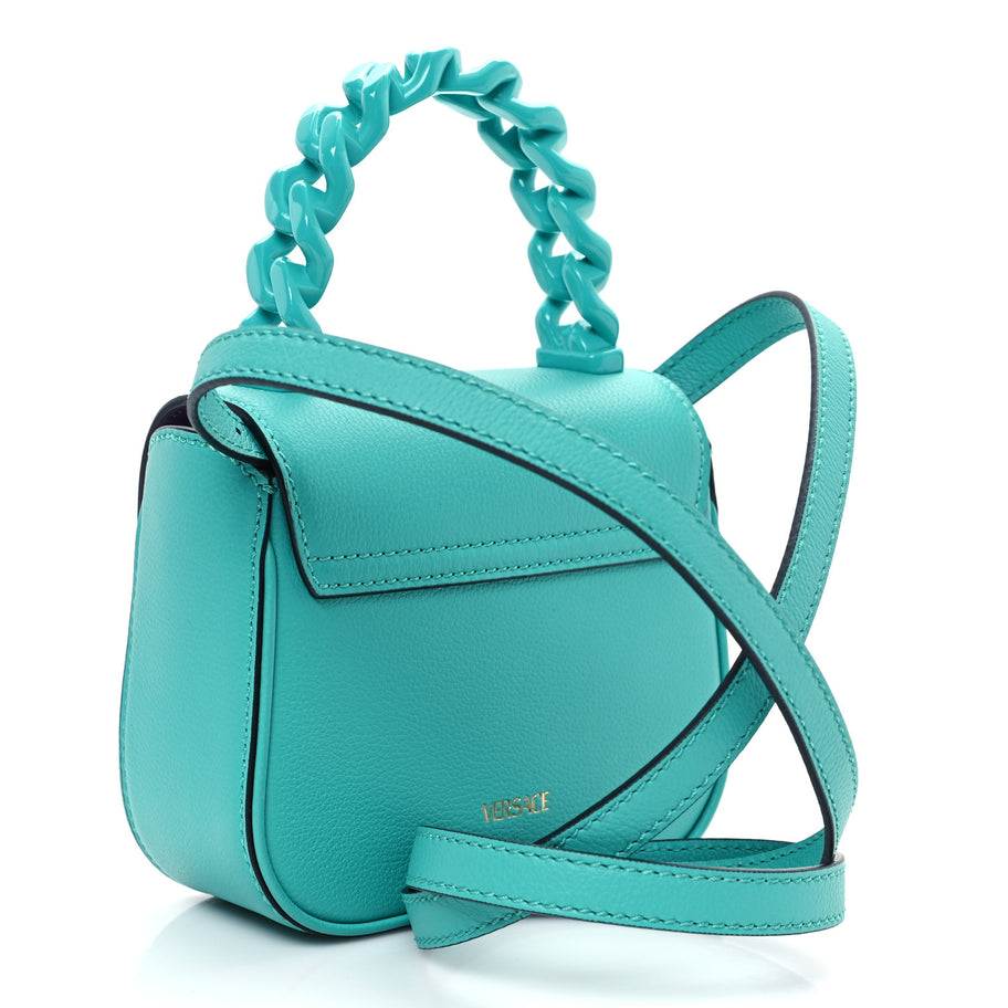Versace Calfskin Mini La Medusa Bag Turquoise Image 3