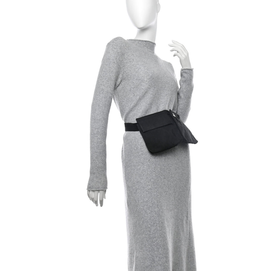 Gucci GG Monogram Double Pocket Belt Bag Black Image 2