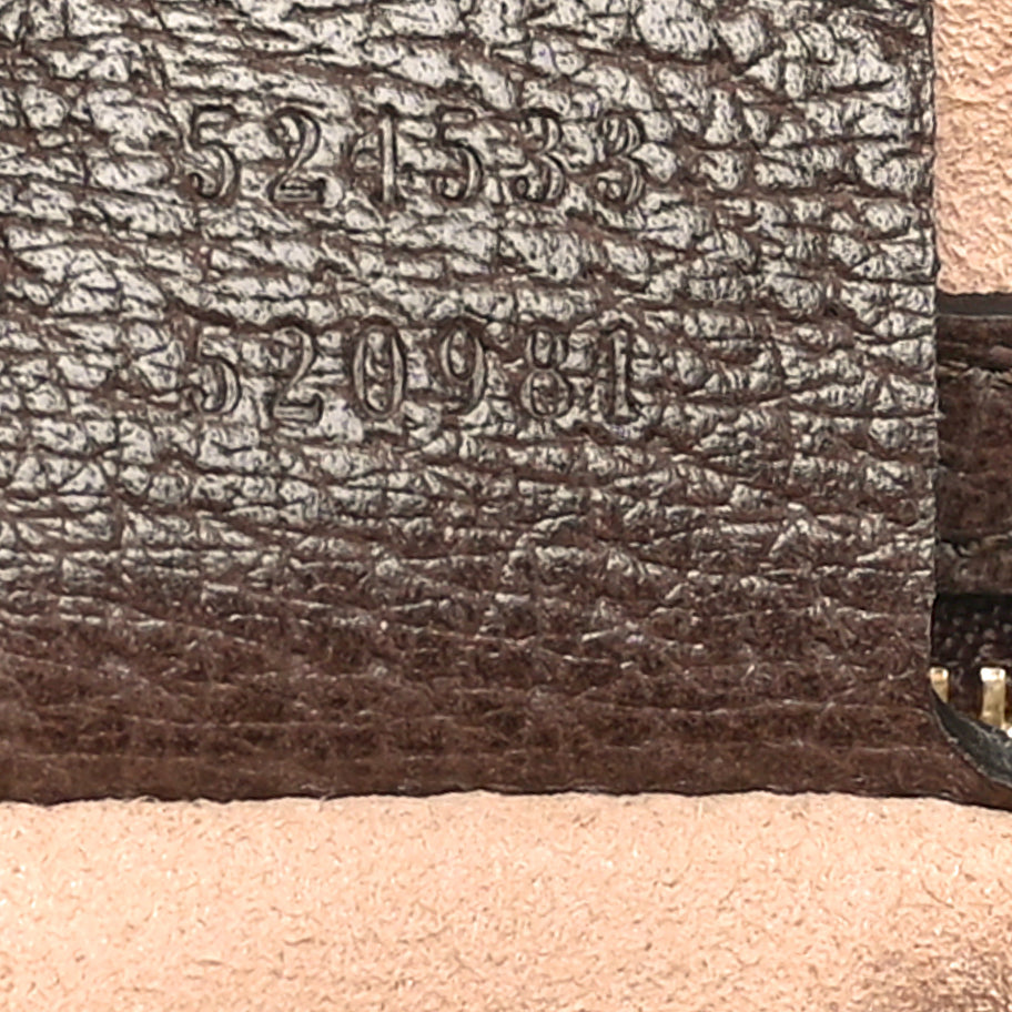 Gucci GG Supreme Monogram Web Medium Ophidia Top Handle Dome Bag Brown Image 7