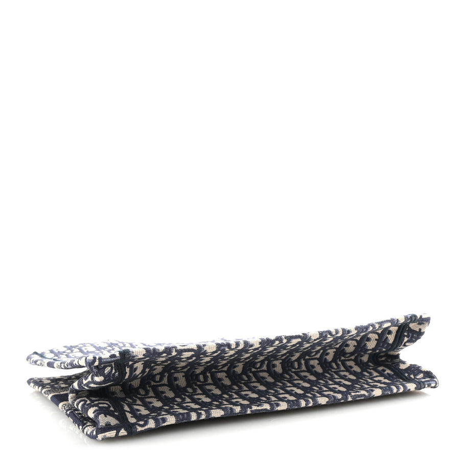 Christian Dior Oblique Medium Book Tote Blue Multicolor Image 4