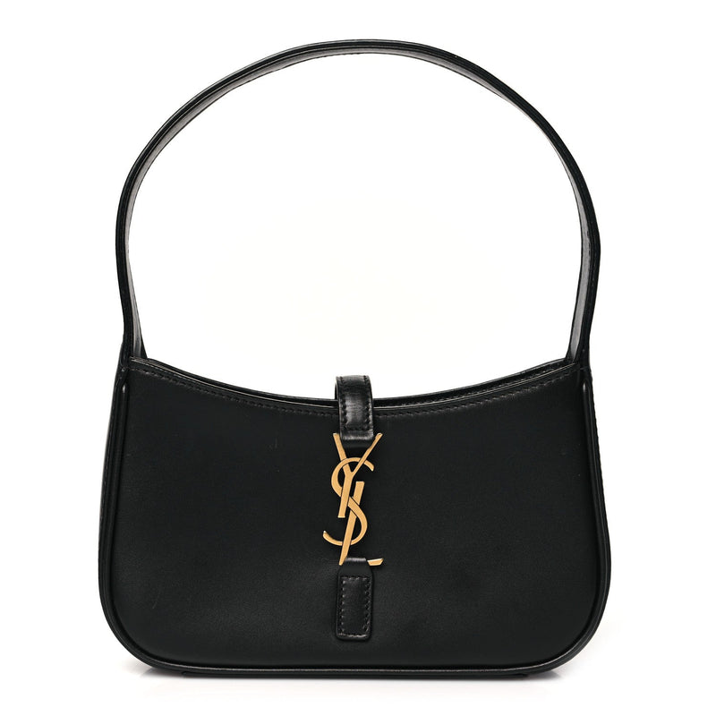  Saint Laurent Smooth Calfskin Le 5 A 7 Mini Hobo Black
