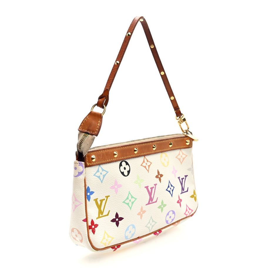 Louis Vuitton Monogram Pochette Accessories White Image 3