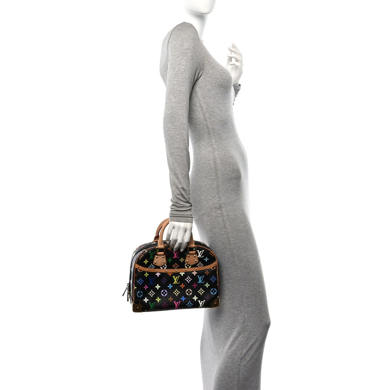  Louis Vuitton Monogram Multicolor Trouville Black