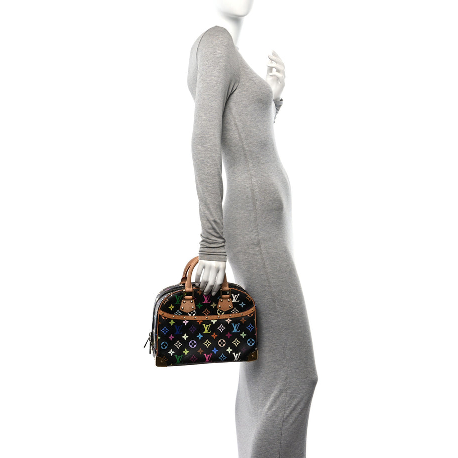 Louis Vuitton Monogram Multicolor Trouville Black Image 2