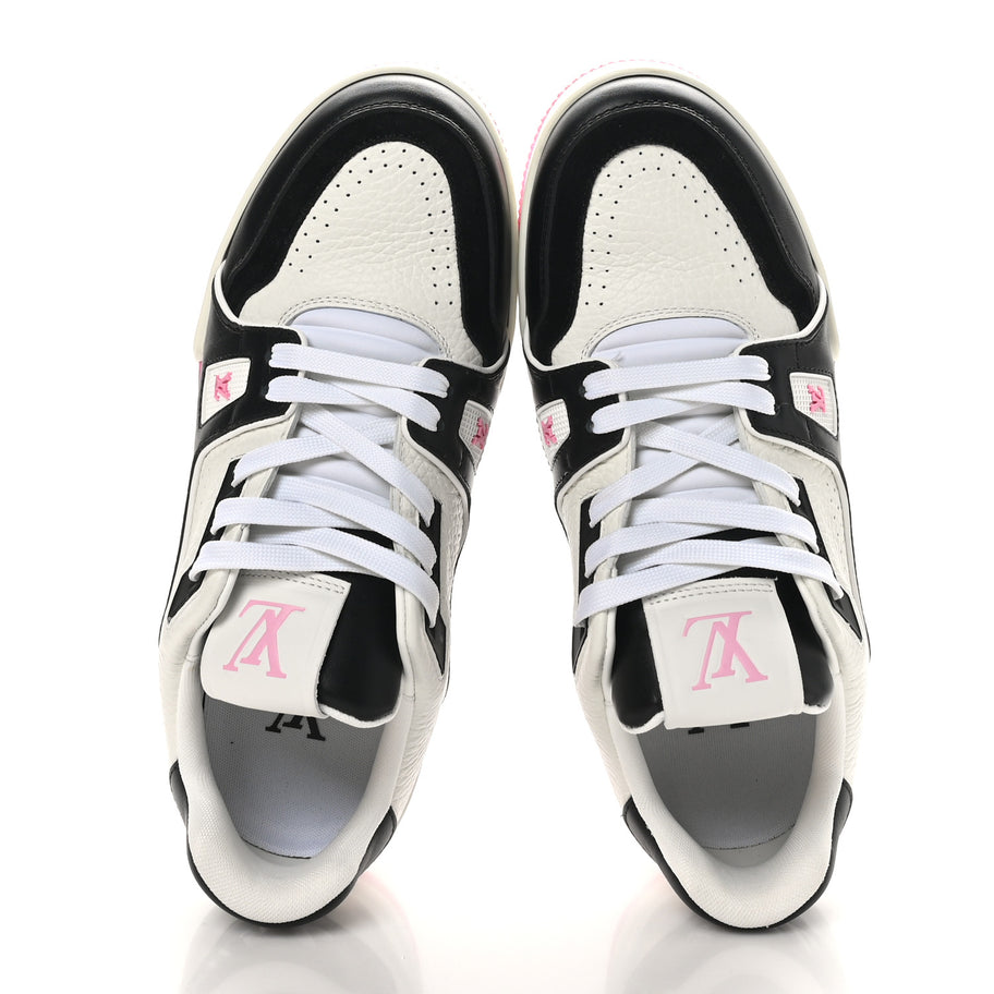 Louis Vuitton Calfskin LV Trainer Maxi Sneakers Black Pink Image 2