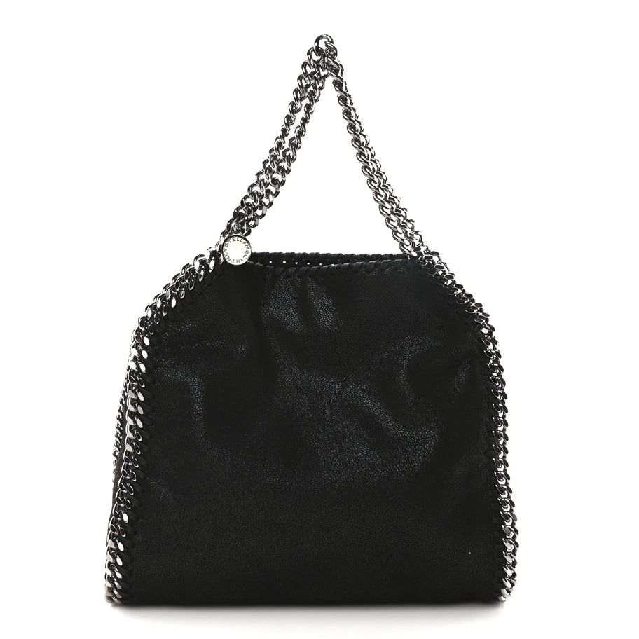 Stella McCartney Shaggy Deer Mini Falabella Tote Black Image 1
