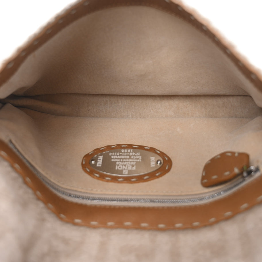 Fendi Cashmere Cuoio Romano Selleria Baguette Honey Image 5