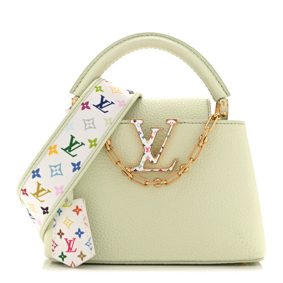  Louis Vuitton LV TM Taurillon Mini Capucines Green