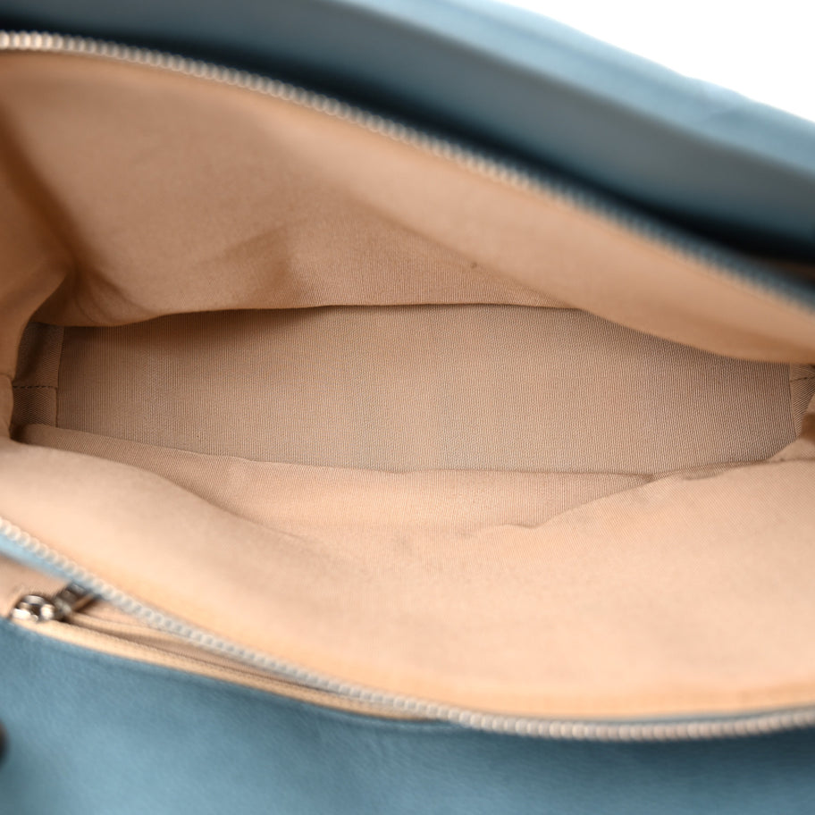 Chanel Caviar Quilted Timeless CC Tote Blue Image 6