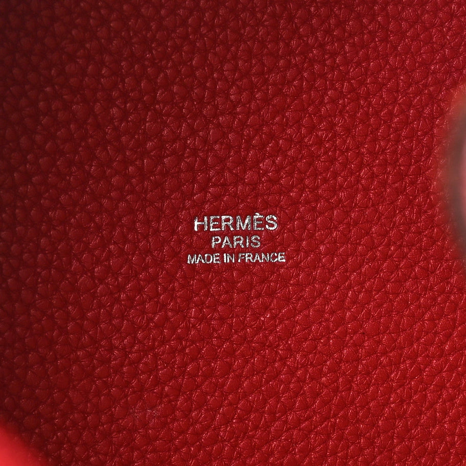 Hermes Taurillon Clemence Picotin Lock 22 MM Rouge Vif Image 6