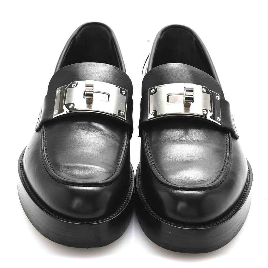 Hermes Calfskin Womens Hot Loafer 38 Black Image 2
