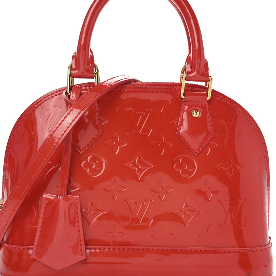 Louis Vuitton Vernis Alma BB Rose Litchi Image 7