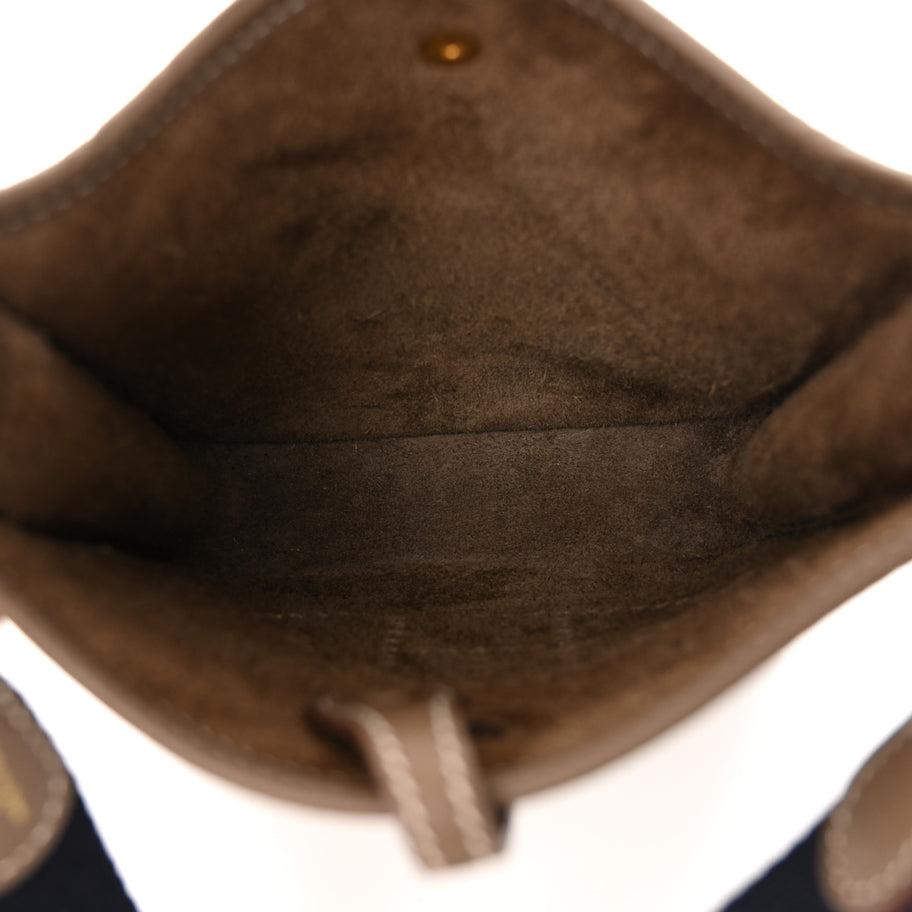 Hermes Taurillon Clemence Amazone Evelyne TPM Etoupe Bleu Indigo Image 5