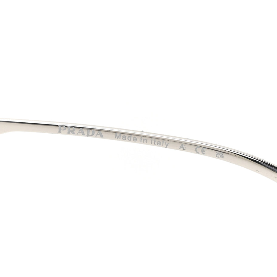 Prada Metal Symbole Triangle Logo Sunglasses SPR57Y Smoky Grey Image 7