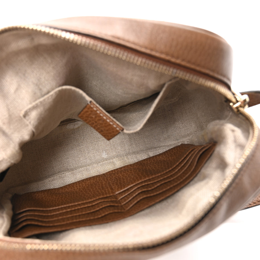 Gucci Monogram Mini Bree Messenger Bag Beige Tabacco Image 5