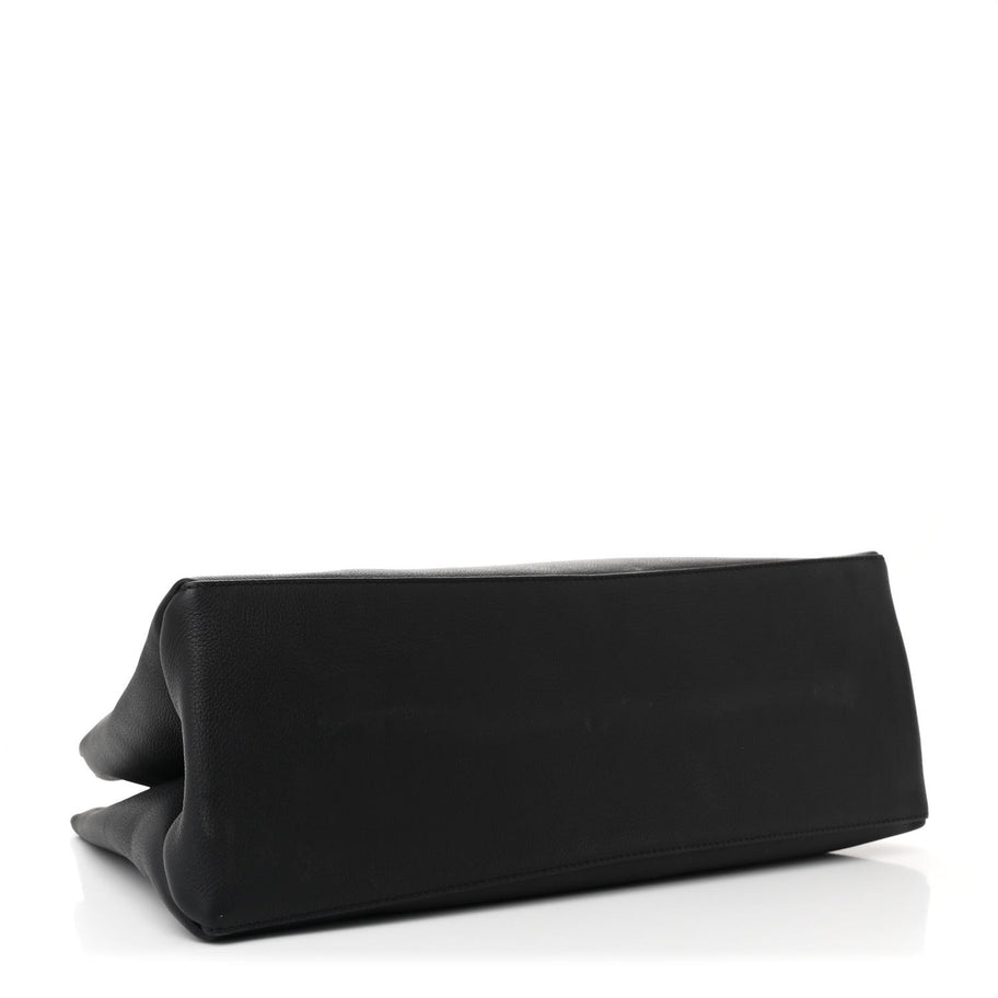 Louis Vuitton Grained Calfskin Lockme Shopper Black Image 4