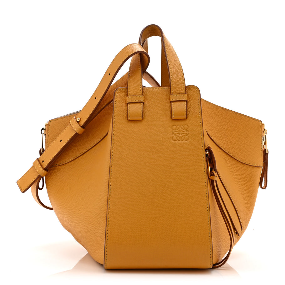 Loewe Grained Calfskin Small Hammock Shoulder Bag Yellow Image 1
