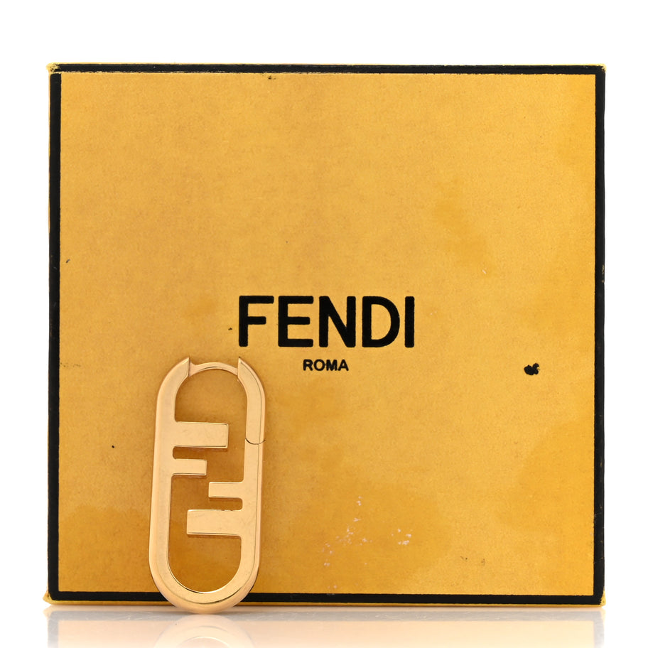 Fendi Metal FF O'Lock Single Earring Gold Image 5