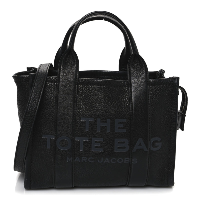  Marc Jacobs Grained Calfskin Small The Tote Bag Black