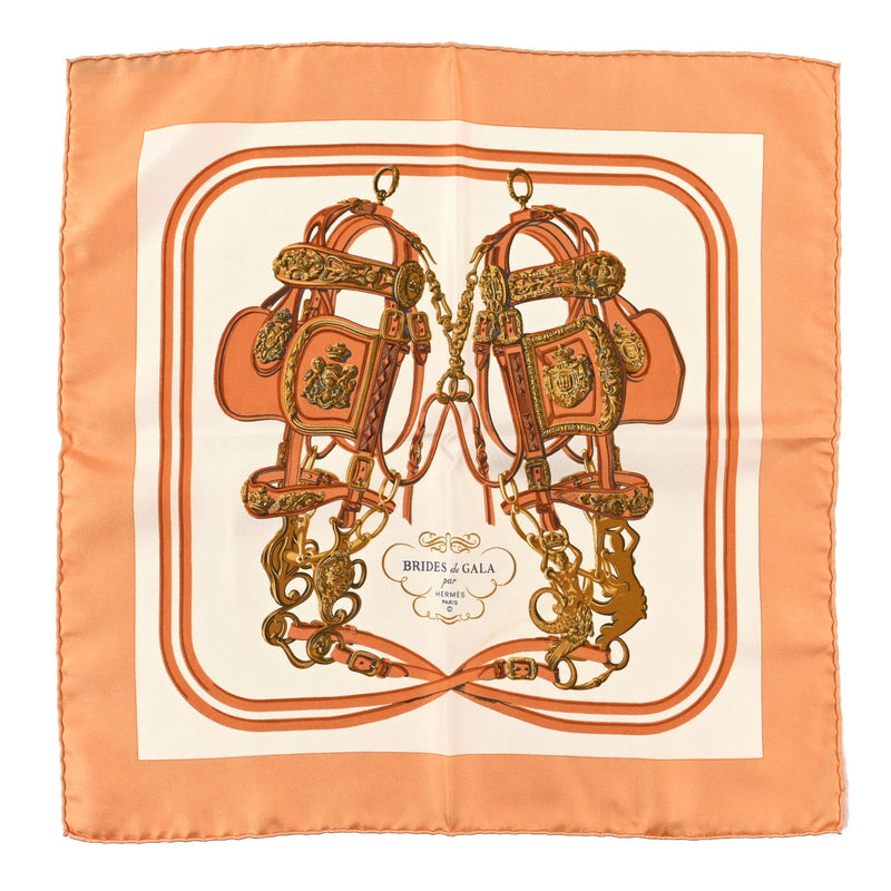  Hermes Silk Brides de Gala Pocket Square Scarf