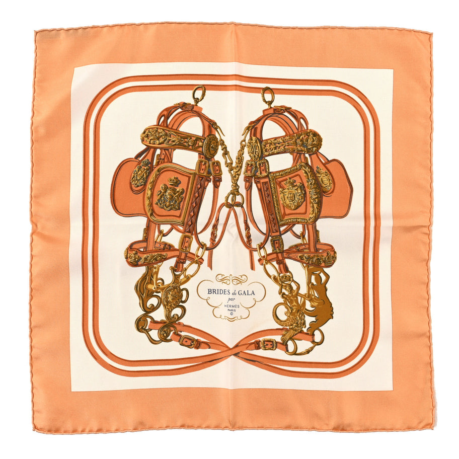 Hermes Silk Brides de Gala Pocket Square Scarf Image 1
