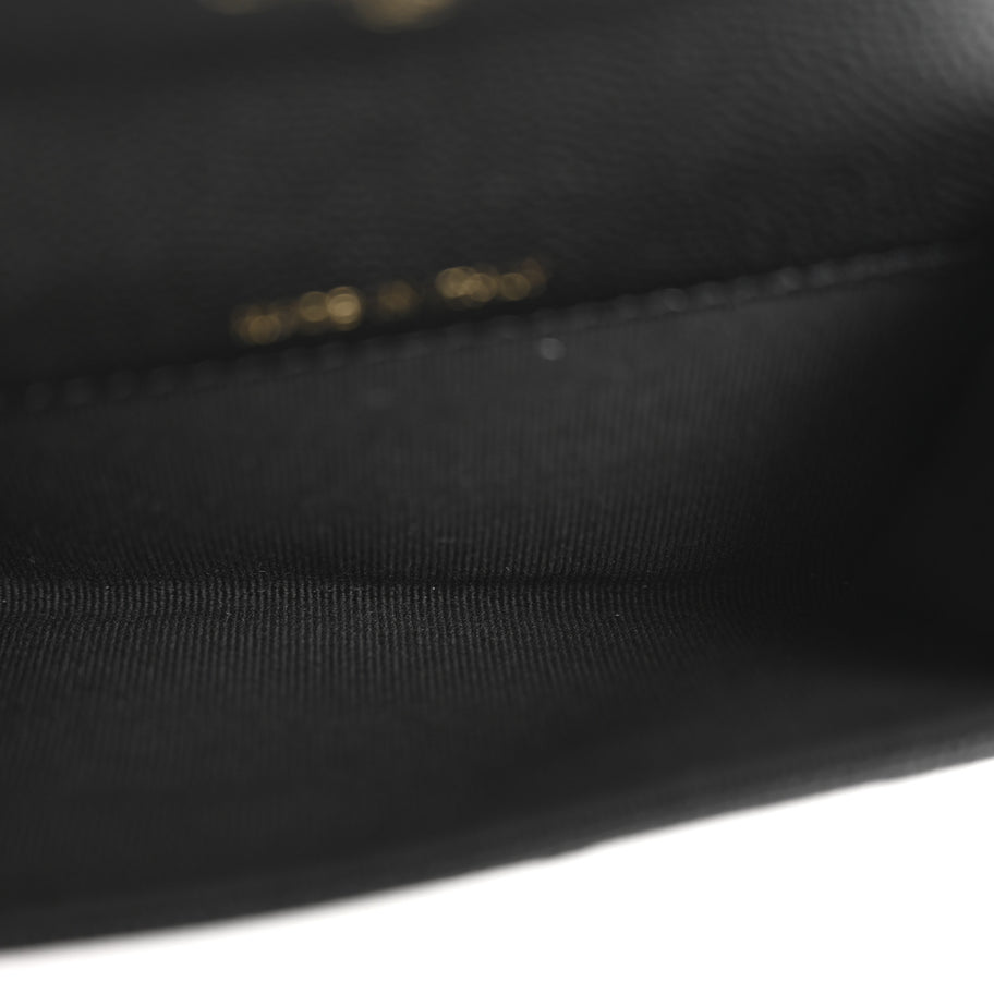 Chanel Caviar Quilted Boy Flap Card Holder Black Image 5