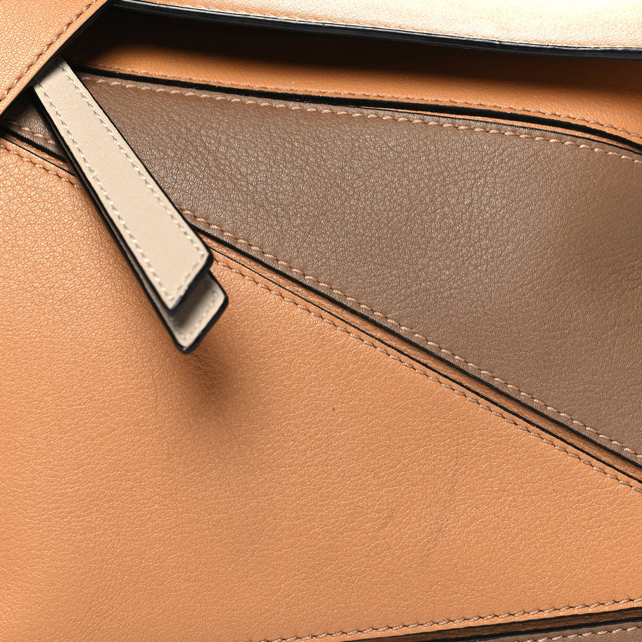 Loewe Calfskin Small Puzzle Bag Warm Desert Mink Image 7