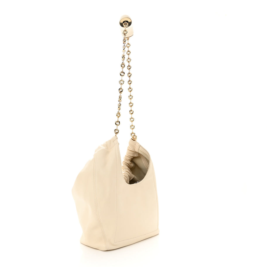 Loewe Buttery Nappa Lambskin Small Squeeze Bag Chalk Image 3