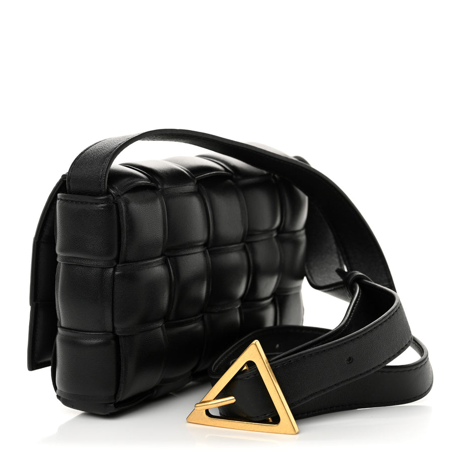 Bottega Veneta Nappa Maxi Intreccio Small Padded Cassette Crossbody Bag Black Image 3