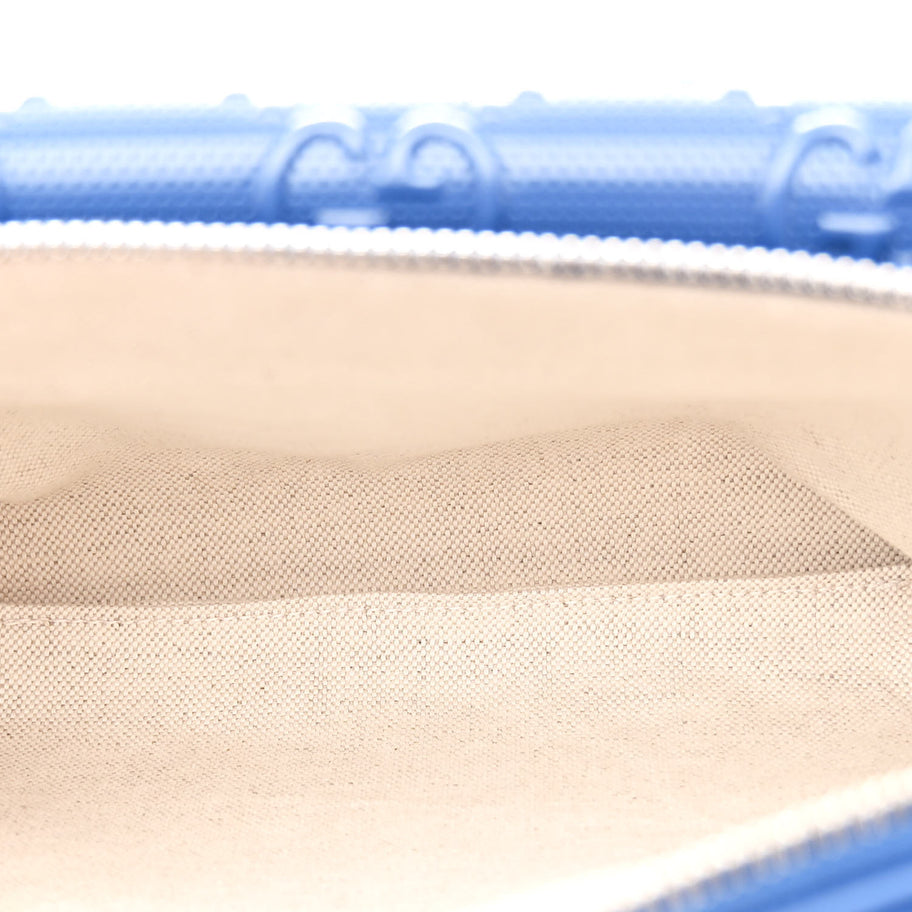 Gucci Calfskin GG Tennis Embossed Pocket Belt Bag Metal Blue Image 5