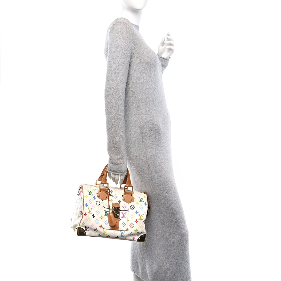 Louis Vuitton Monogram Speedy 30 White Image 2