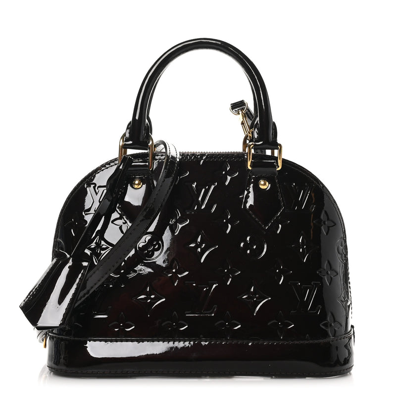  Louis Vuitton Vernis Alma BB Amarante